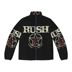 1977 Rush American Tour Retro Rock Music Puffer Jacket