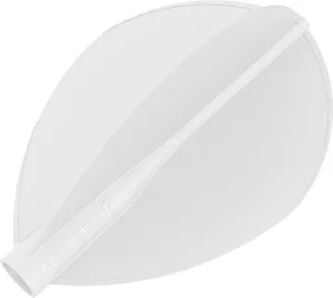 8 White Teardrop Dart Flights