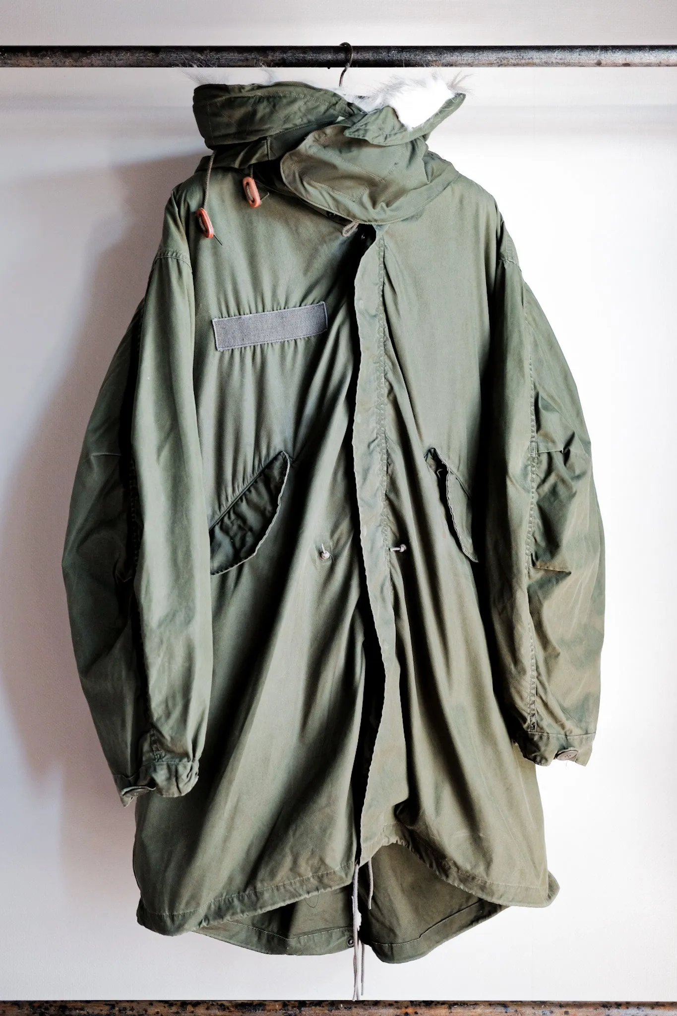 【~80's】U.S.ARMY M-65 Fishtail Parka Size.MEDIUM "Full Set"