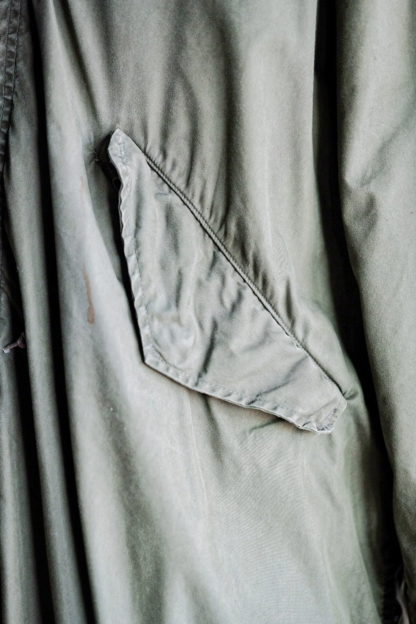 【~80's】U.S.ARMY M-65 Fishtail Parka Size.MEDIUM "Full Set"