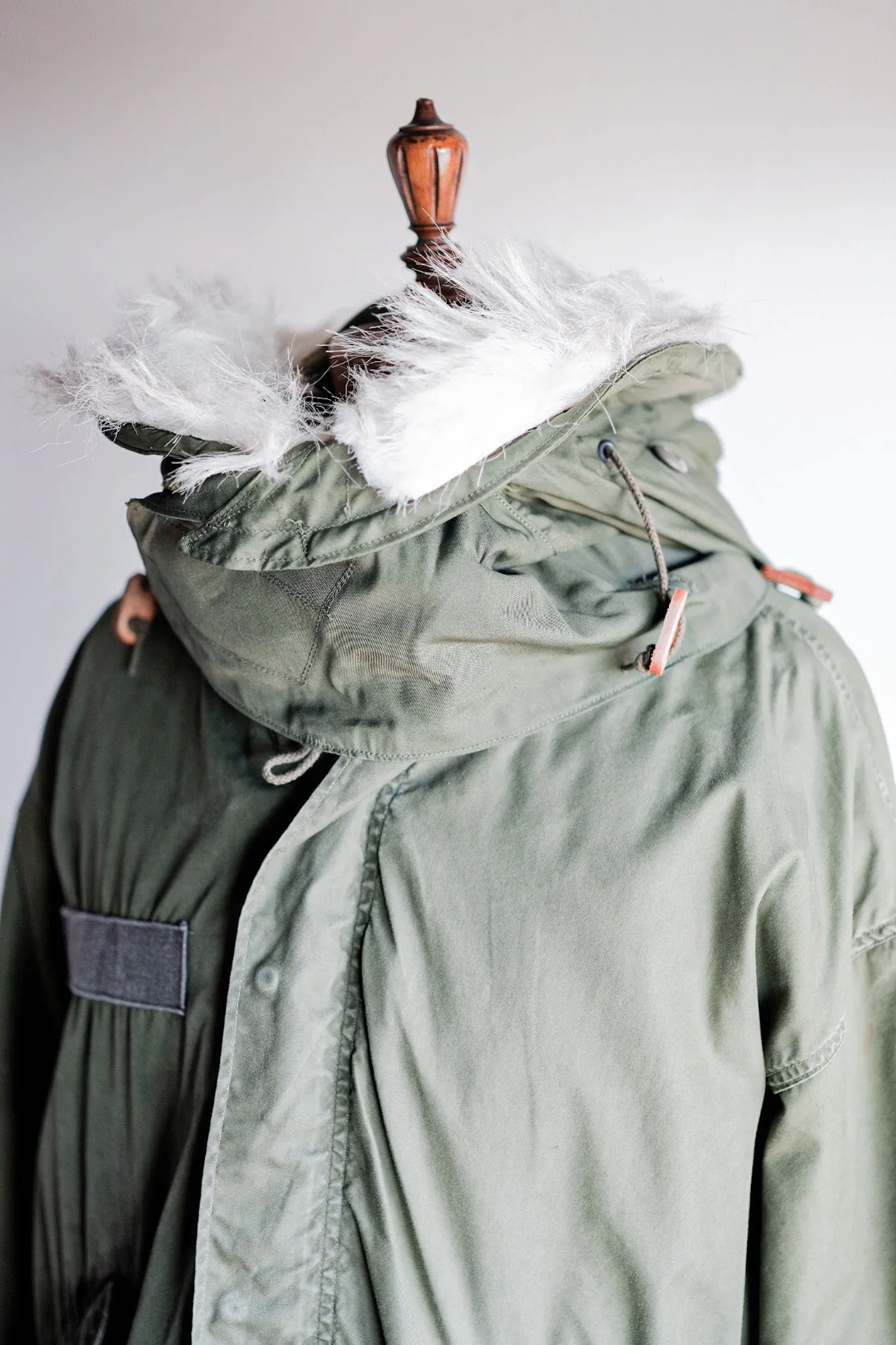 【~80's】U.S.ARMY M-65 Fishtail Parka Size.MEDIUM "Full Set"