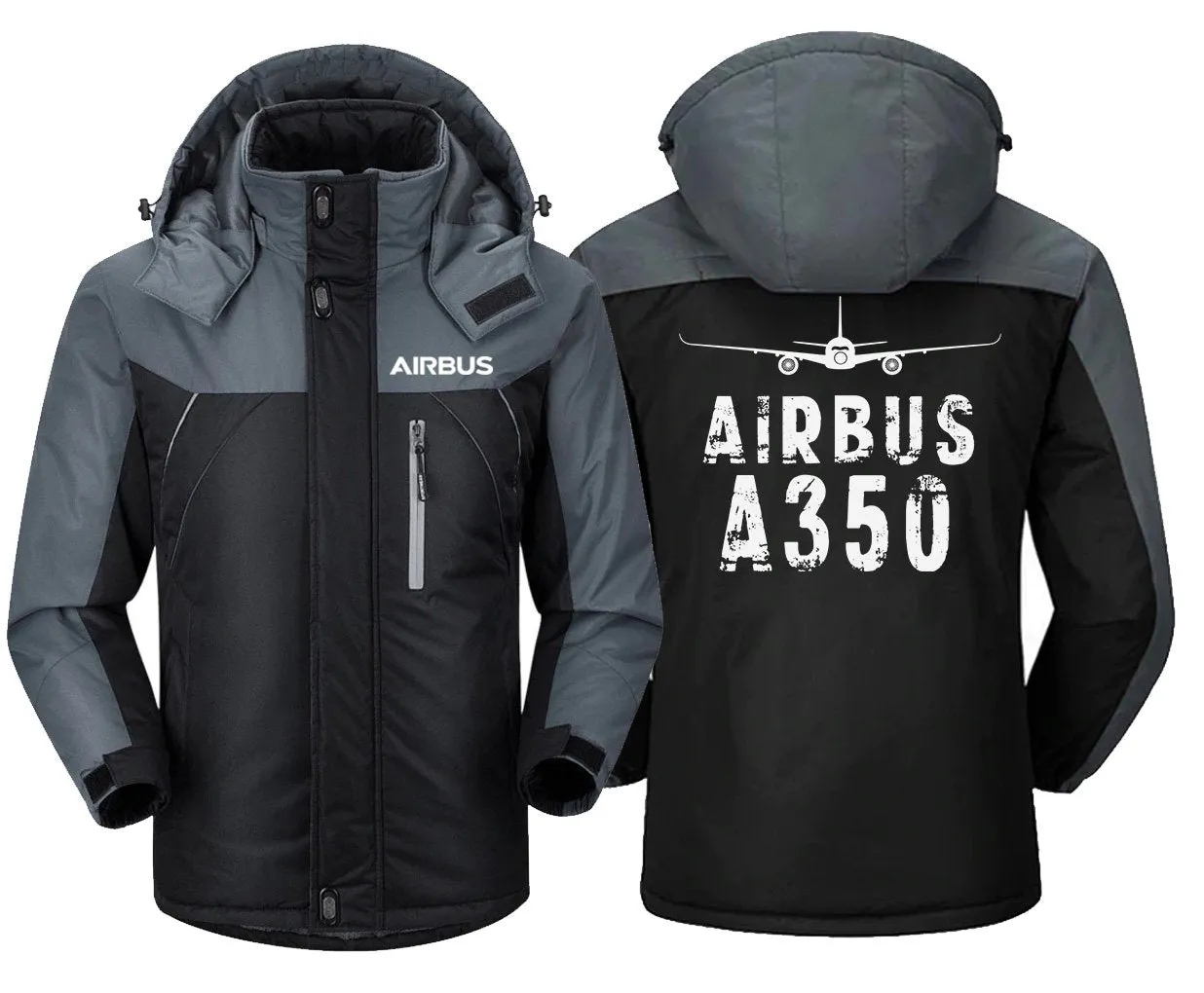 Airbus A350 Winter Jacket - Water-Resistant, Windproof, Slim Fit Design with Utility Pocket