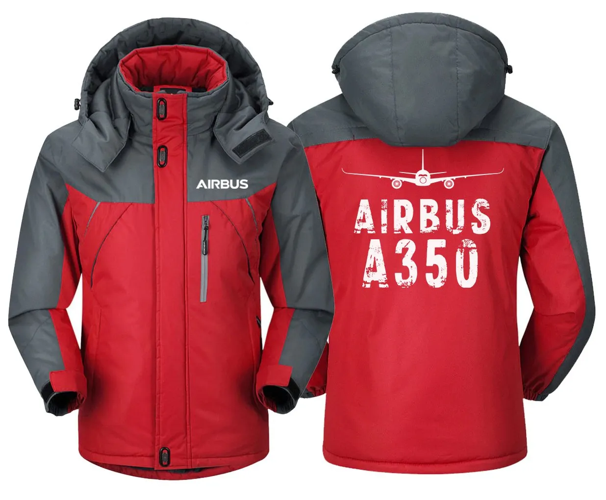 Airbus A350 Winter Jacket - Water-Resistant, Windproof, Slim Fit Design with Utility Pocket