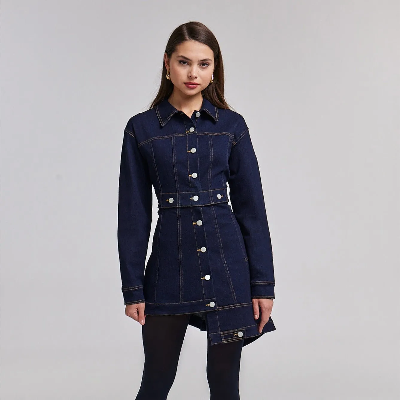 Asymmetrical Denim Jacket