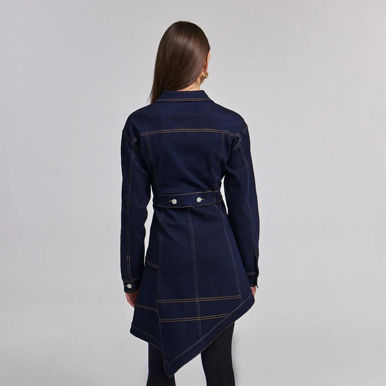 Asymmetrical Denim Jacket