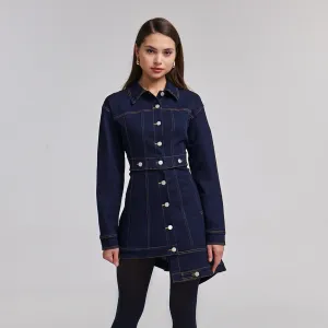 Asymmetrical Denim Jacket