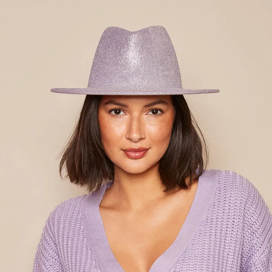Blaine Glitter Wool Felt Fedora