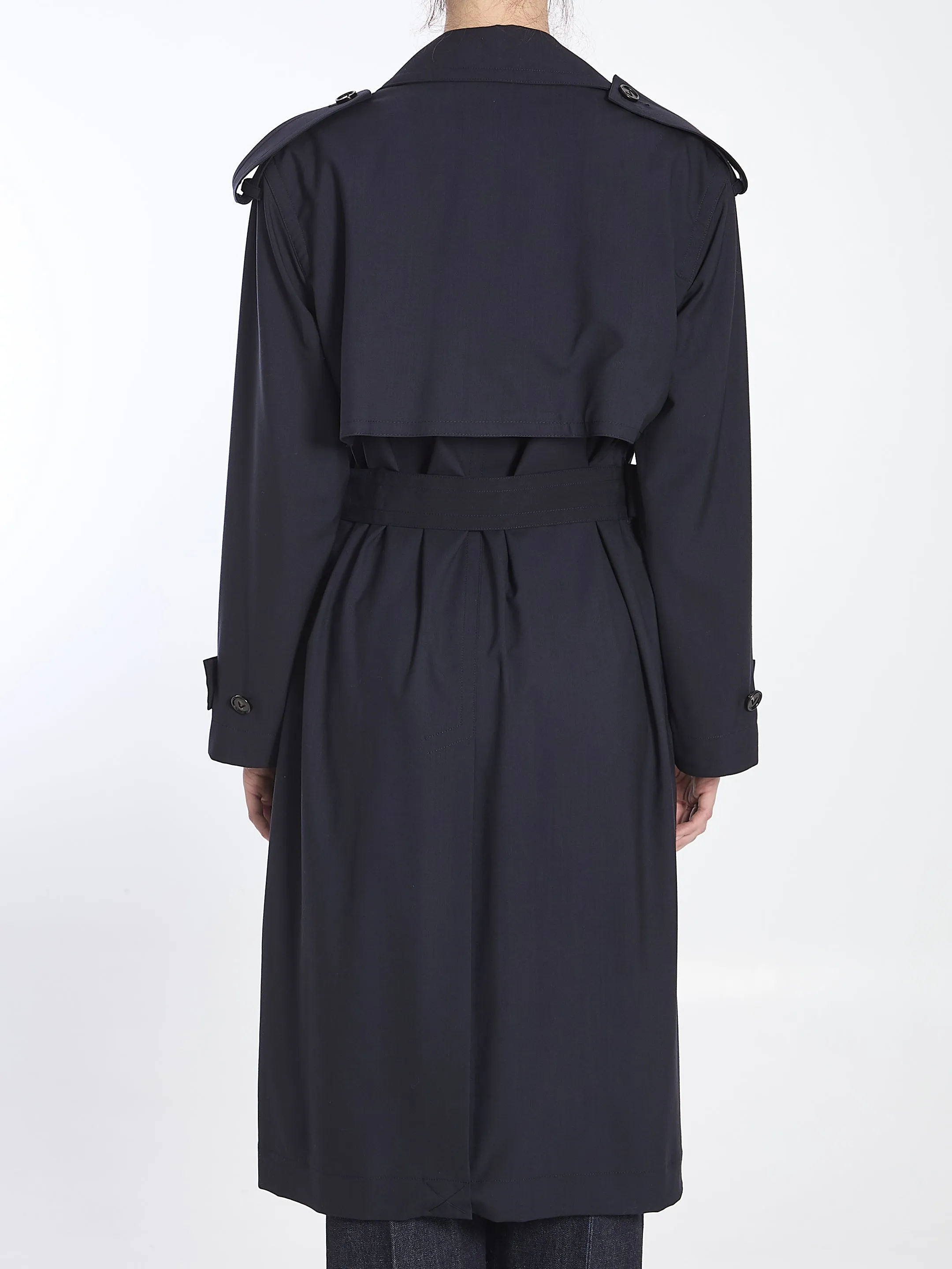 Bottega Veneta Fine Wool Trench Coat