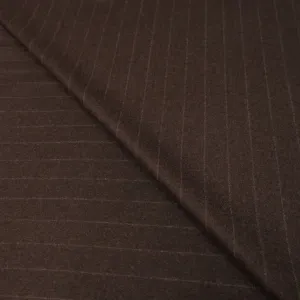 Brown Stripes Winter Wool and Cashmere Loro Piana Fabric