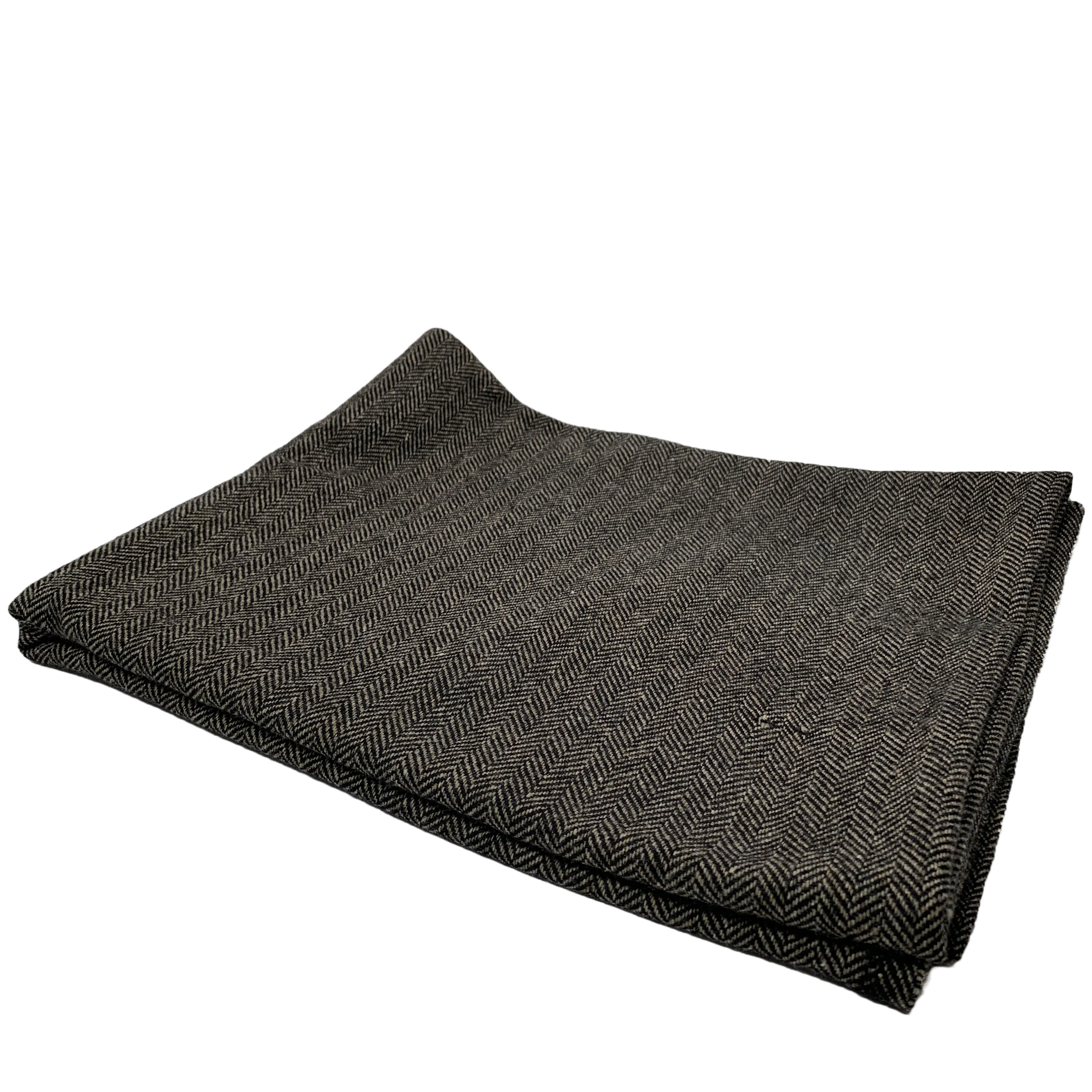 Charcoal Herringbone
