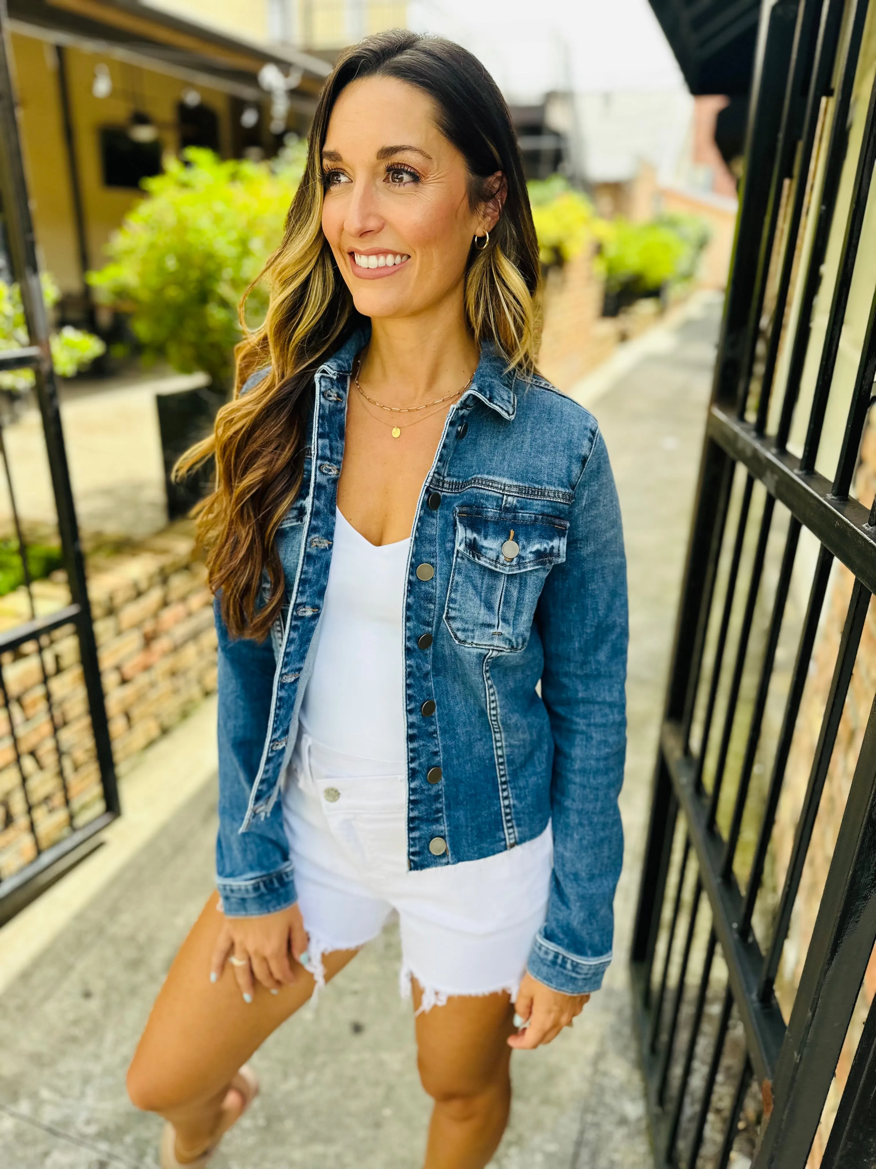 Dearly Denim Jacket- Med Wash