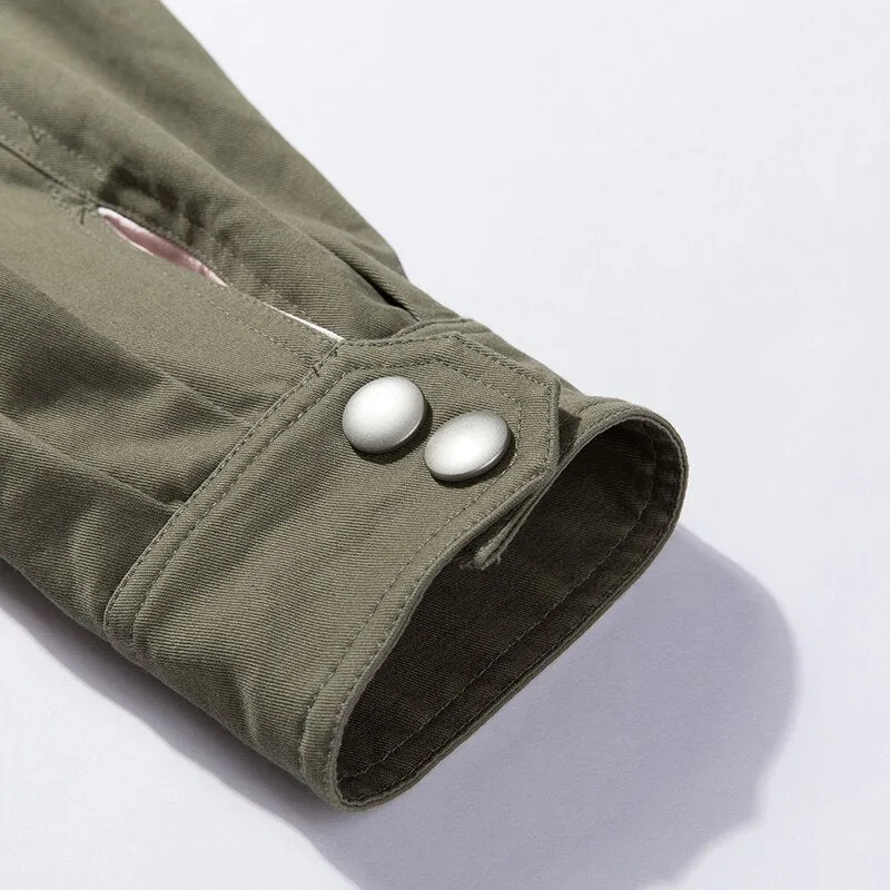 Double Breasted Short Trench Coat