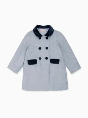 Dusty Blue Arrieta Girl Coat