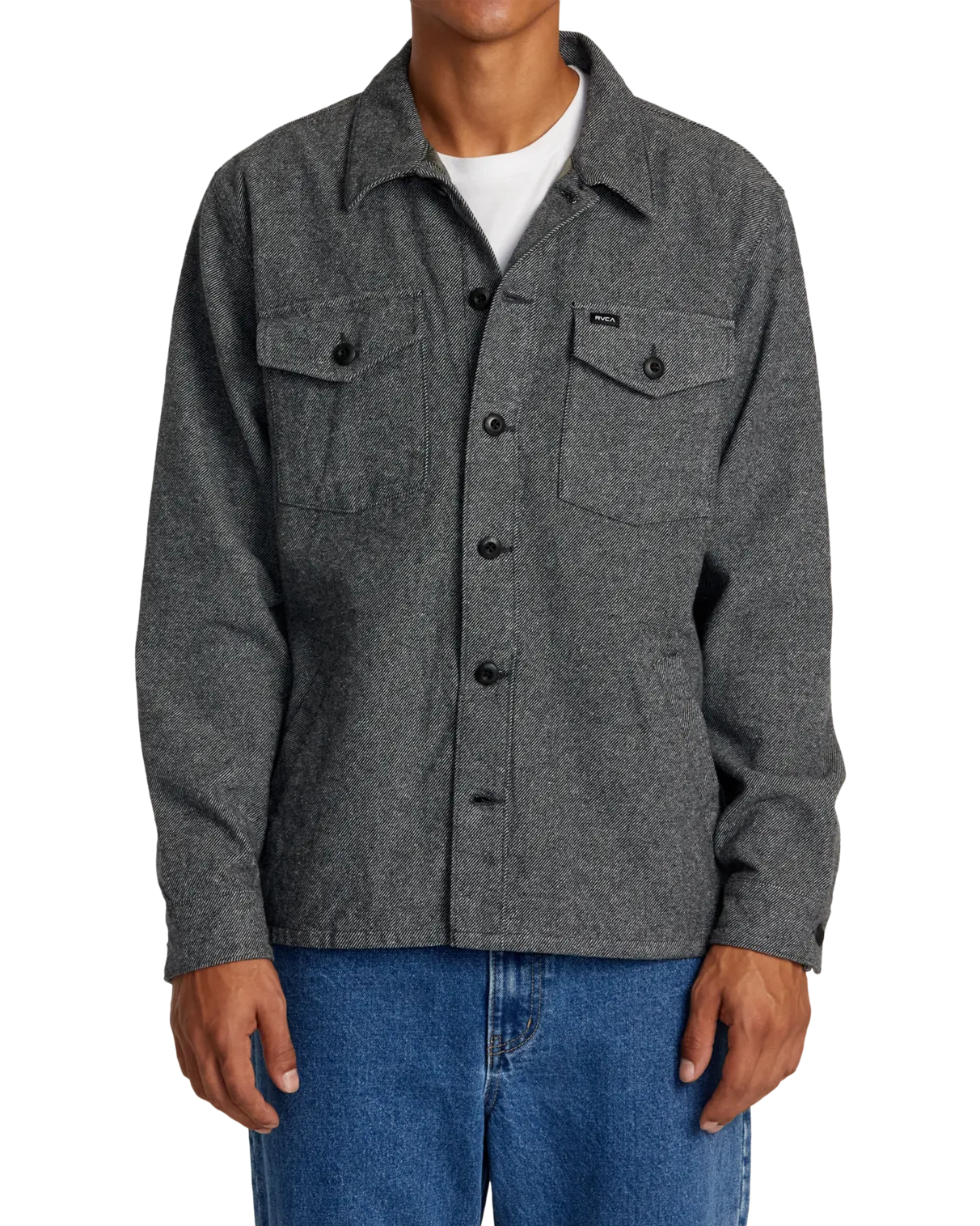 Flight Risk Shirt Jacket in Smoke Heather
