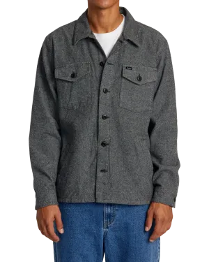 Flight Risk Shirt Jacket in Smoke Heather