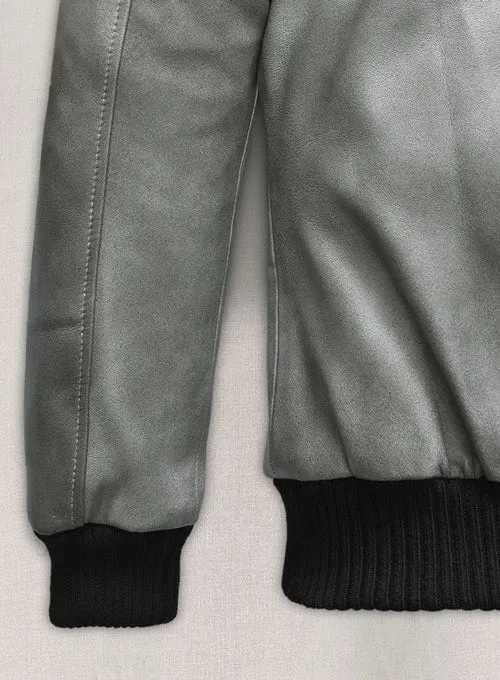 Harbor Gray Kendall Jenner Leather Jacket