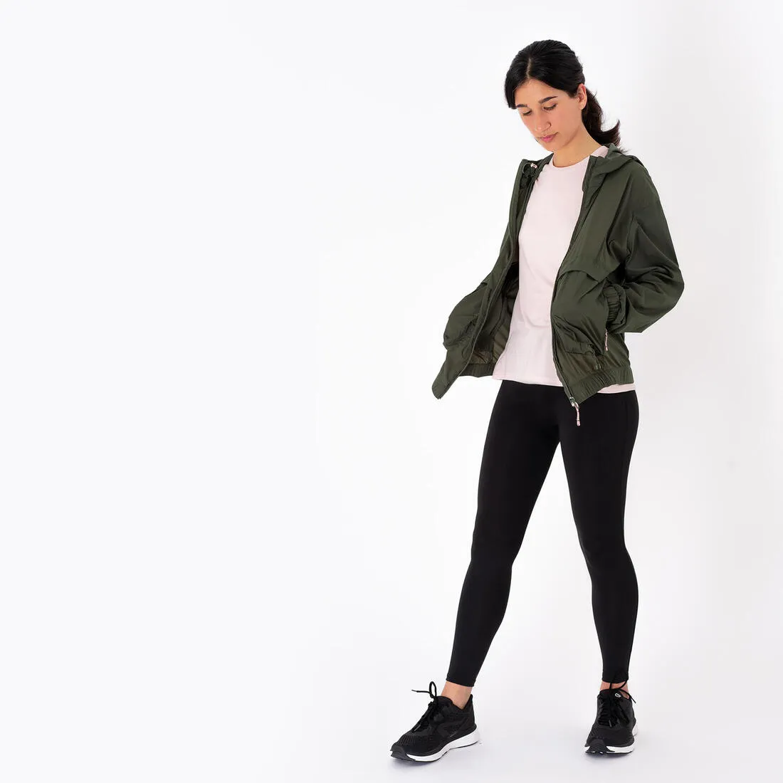 Kalenji Women's Running Jacket Wind Breath - Windproof - Khaki