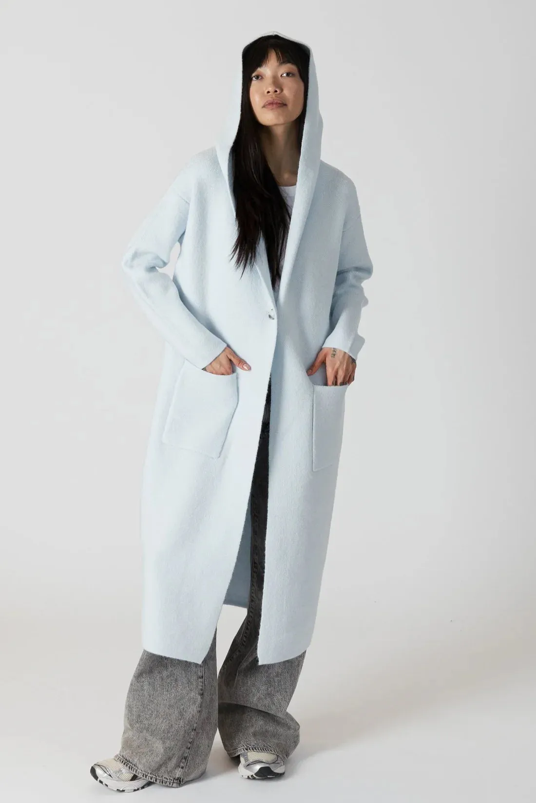 Lyla   Luxe Jiminy Long Hooded Coat Jacket