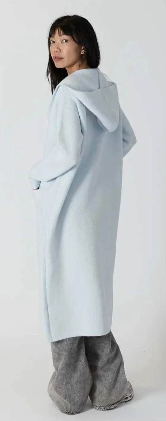 Lyla   Luxe Jiminy Long Hooded Coat Jacket