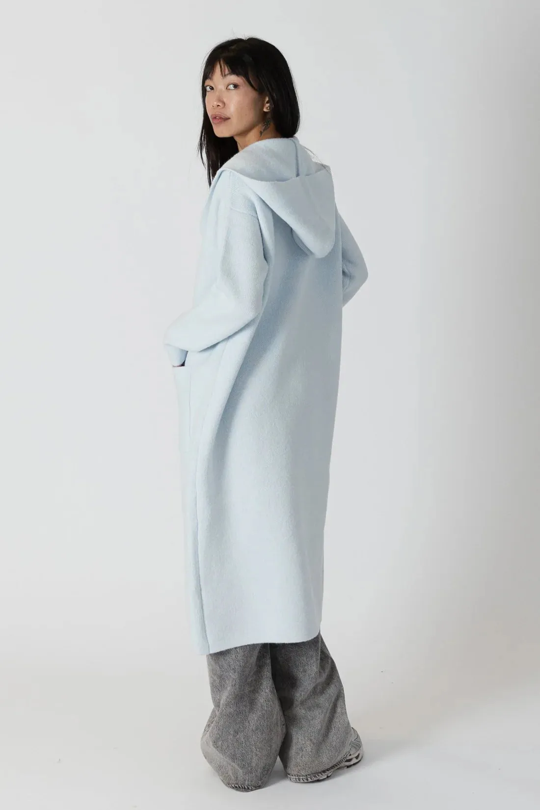 Lyla   Luxe Jiminy Long Hooded Coat Jacket