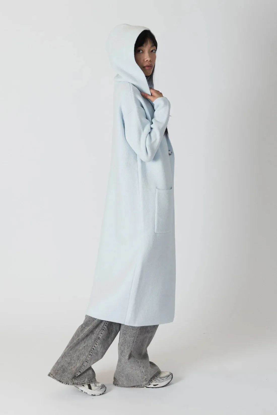 Lyla   Luxe Jiminy Long Hooded Coat Jacket
