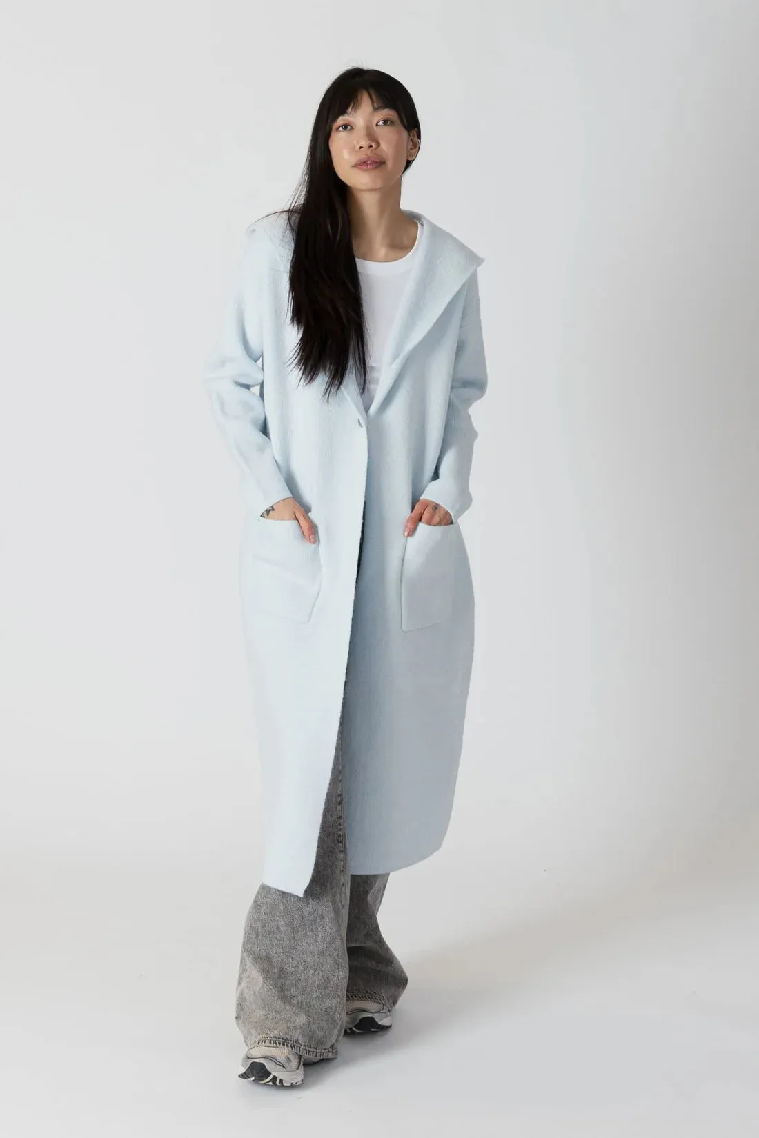 Lyla   Luxe Jiminy Long Hooded Coat Jacket