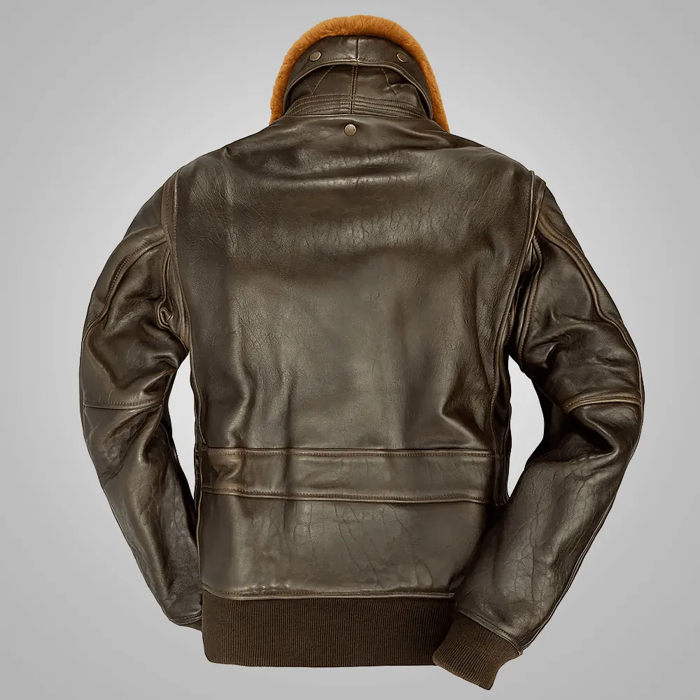 Men's Brown Lambskin G-1 Flight Jacket