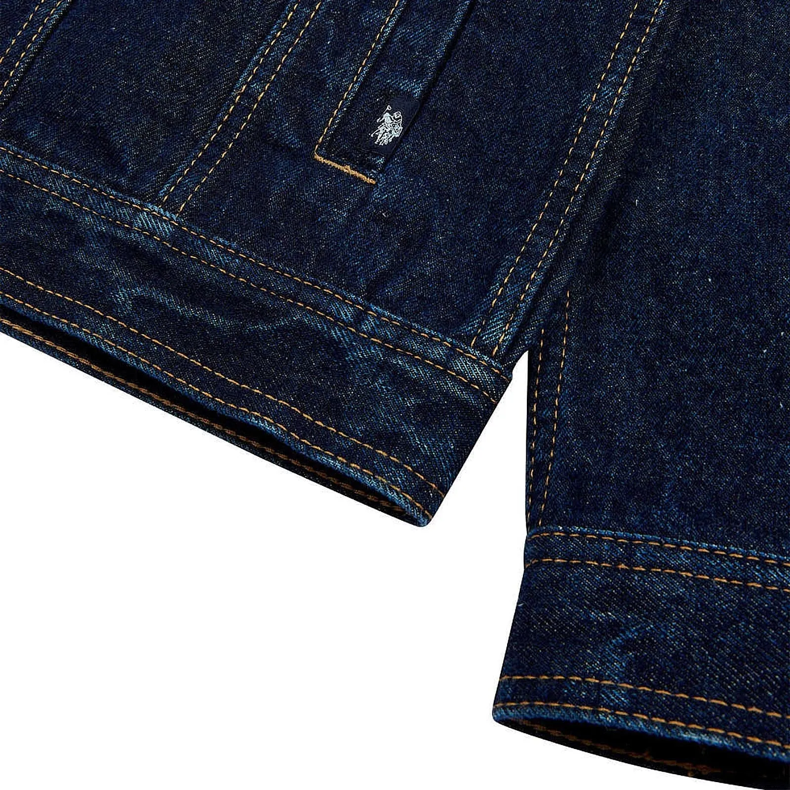 Mens Denim Jacket in Rinse Wash By TJS