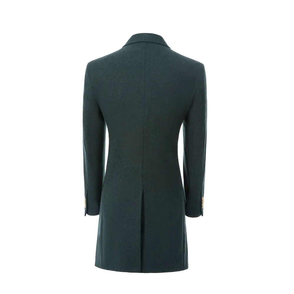 Men's Wool Coat Winter Double Breasted Long Coat 2779