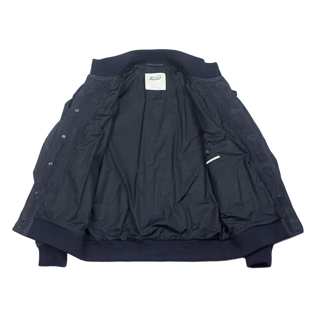 Navy suede Valstarino bomber jacket