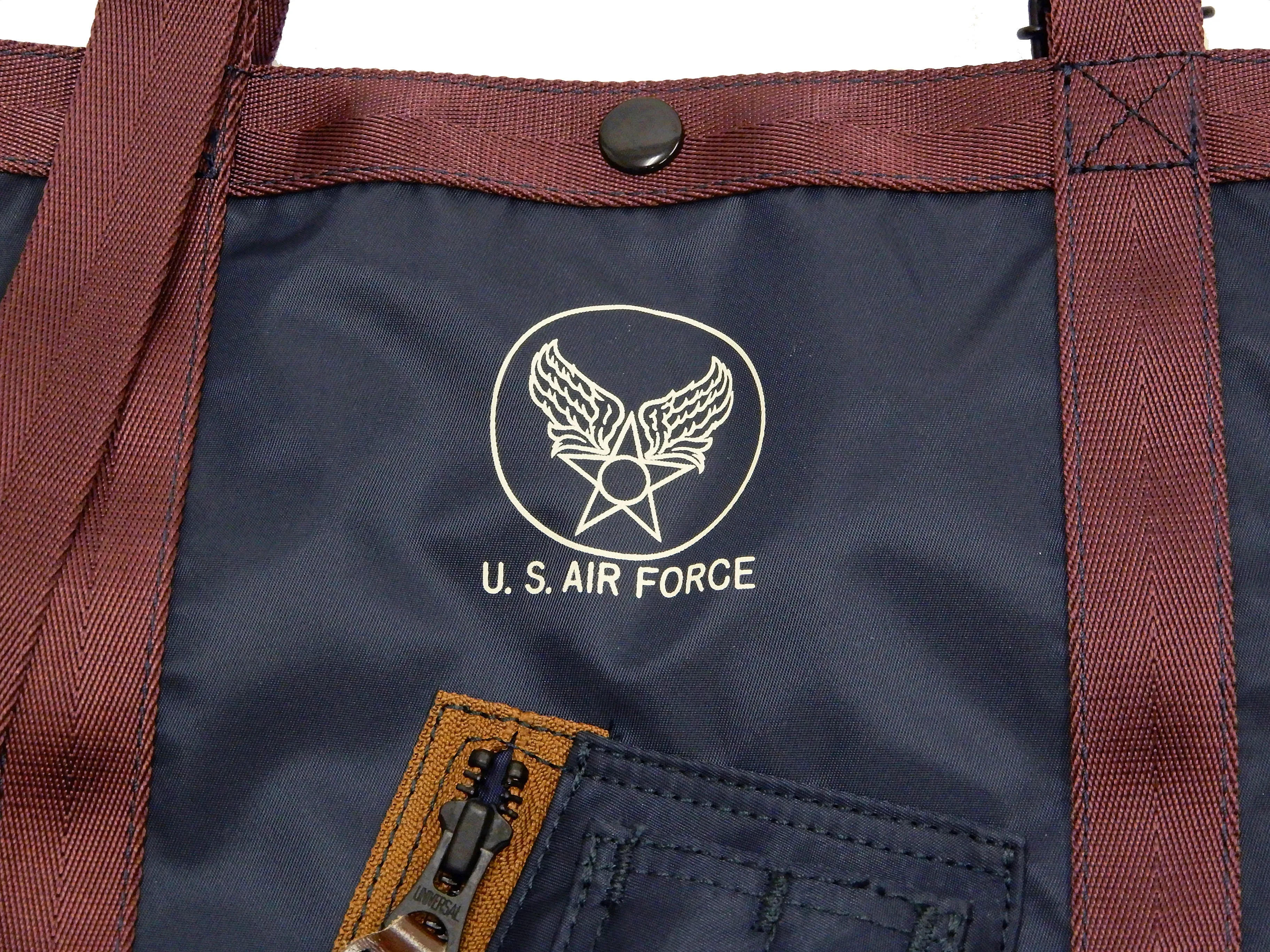 Pherrow's Military Style Tote Bag Men's Casual Small Nylon Tote Bag Pherrows 22S-PMTB1 Dark-Blue