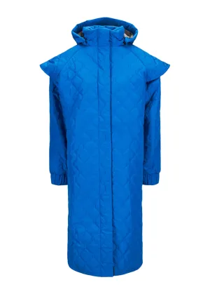 Quilted Tyfon Coat - Palace Blue