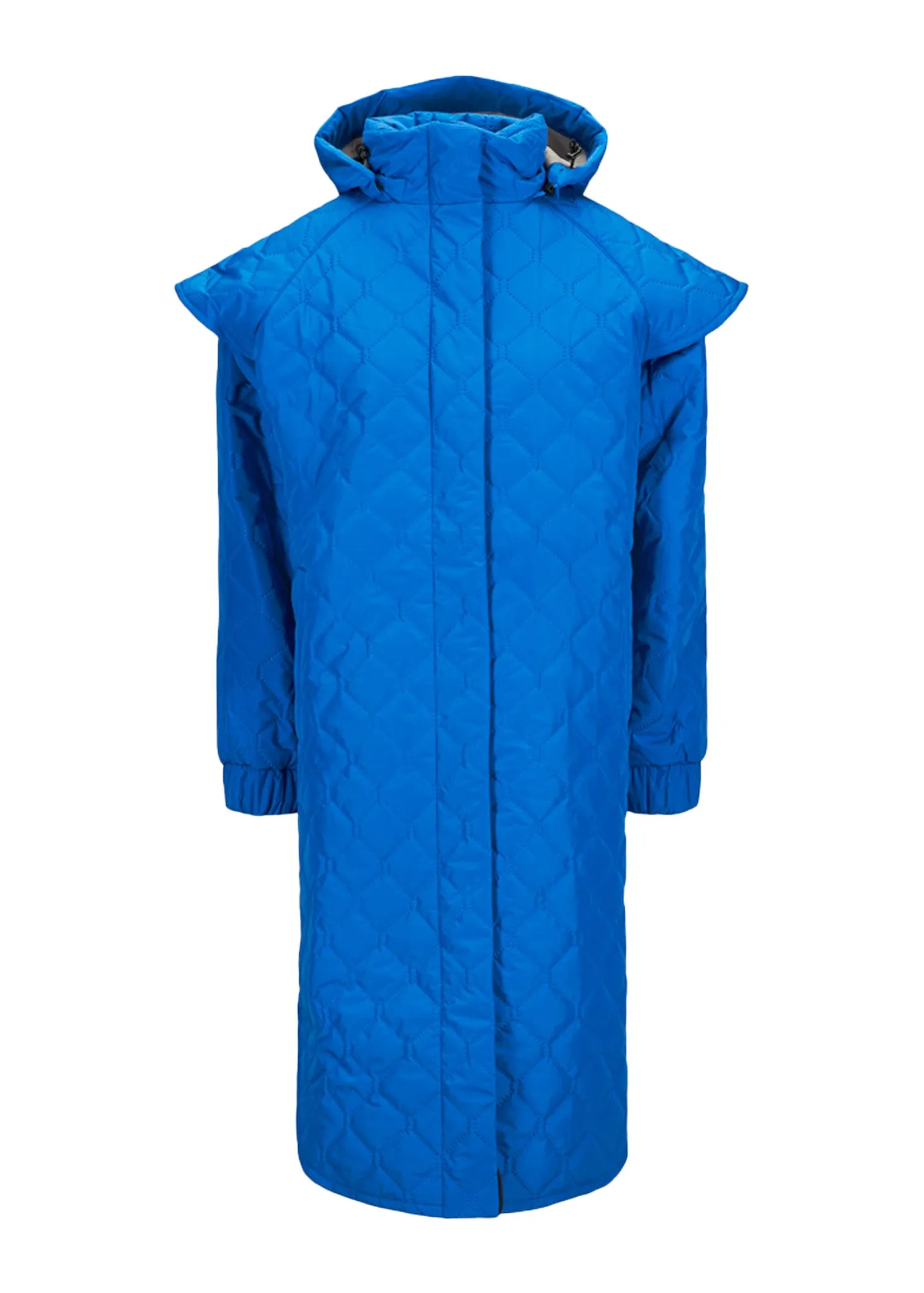 Quilted Tyfon Coat - Palace Blue