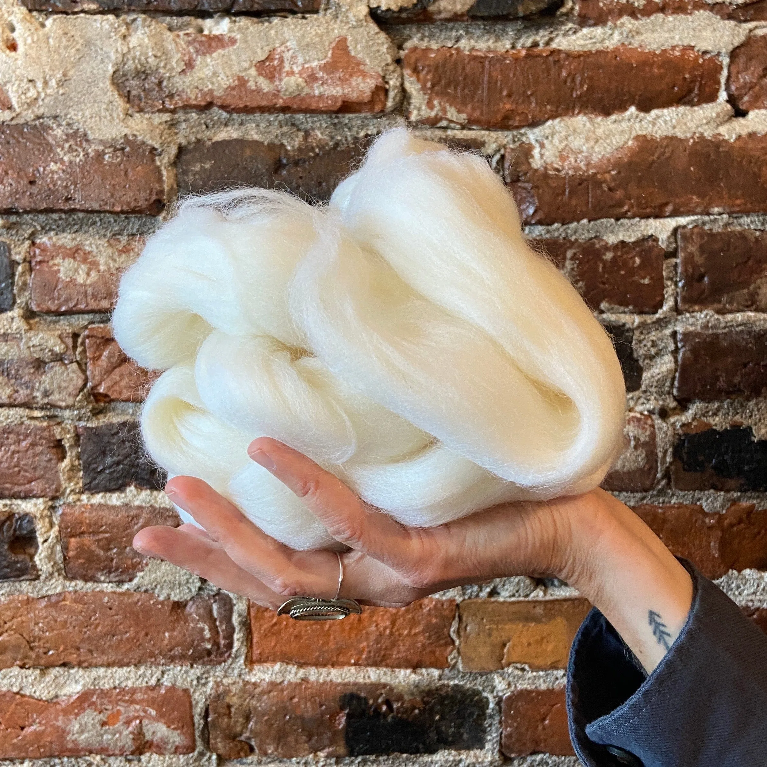 Ruby Red - Merino Wool Top Roving - 50 gram (1.75 oz) Ball - Color 709