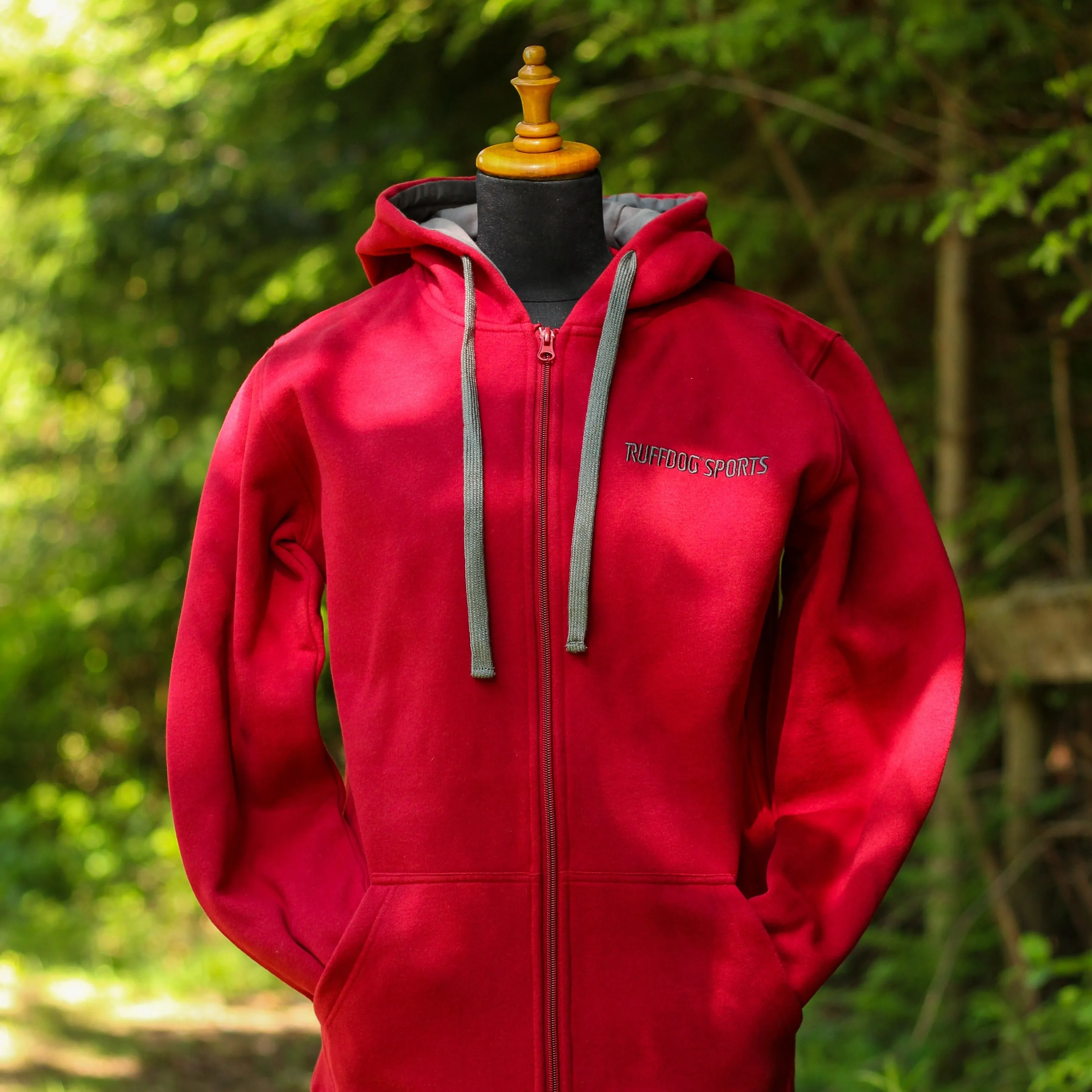 Ruffdog ODIN Hooded Fleece Dog Trainer Jacket BRICK