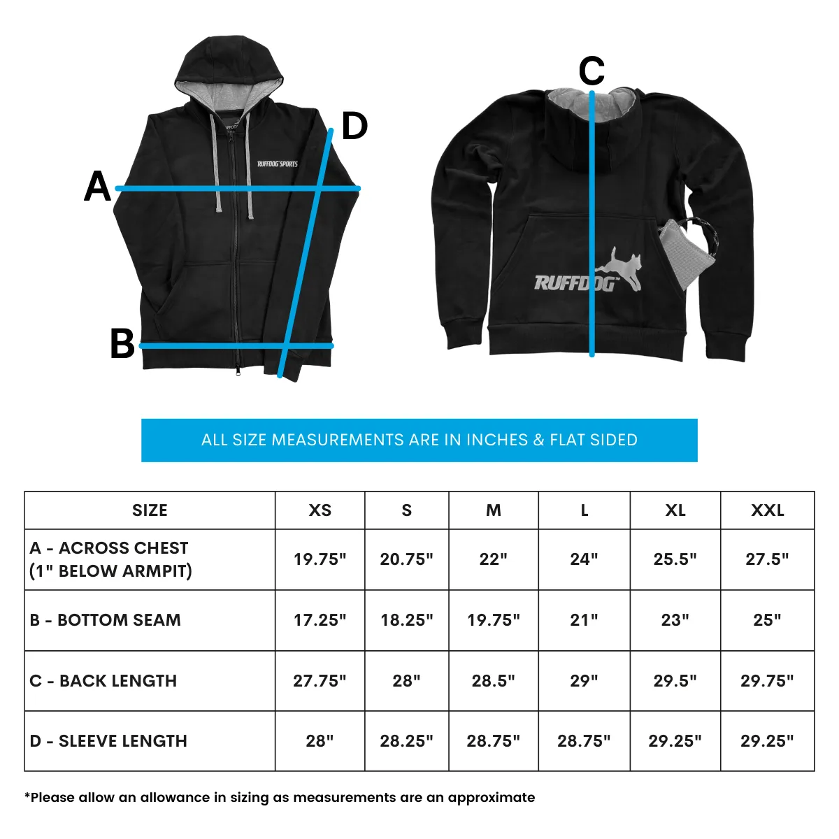 Ruffdog ODIN Hooded Fleece Dog Trainer Jacket BRICK