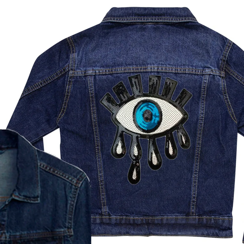 Sequin Eye Denim Jacket