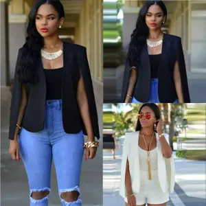 Short Cape Blazer Coat
