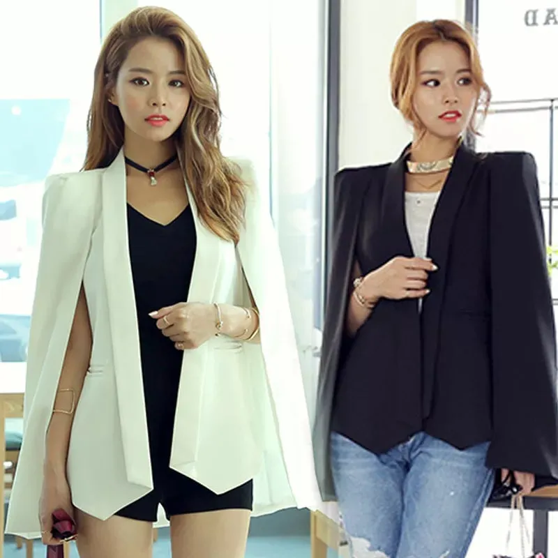 Short Cape Blazer Coat