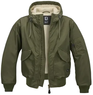 Teddy Fur-Infused Flight Jacket with Cozy Lining