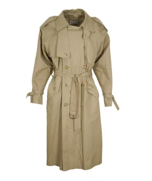 Unworn! Vintage Yves Saint Laurent Mens Trench Coat 40IT/50 YSL Fits XL 2XL ASL9769