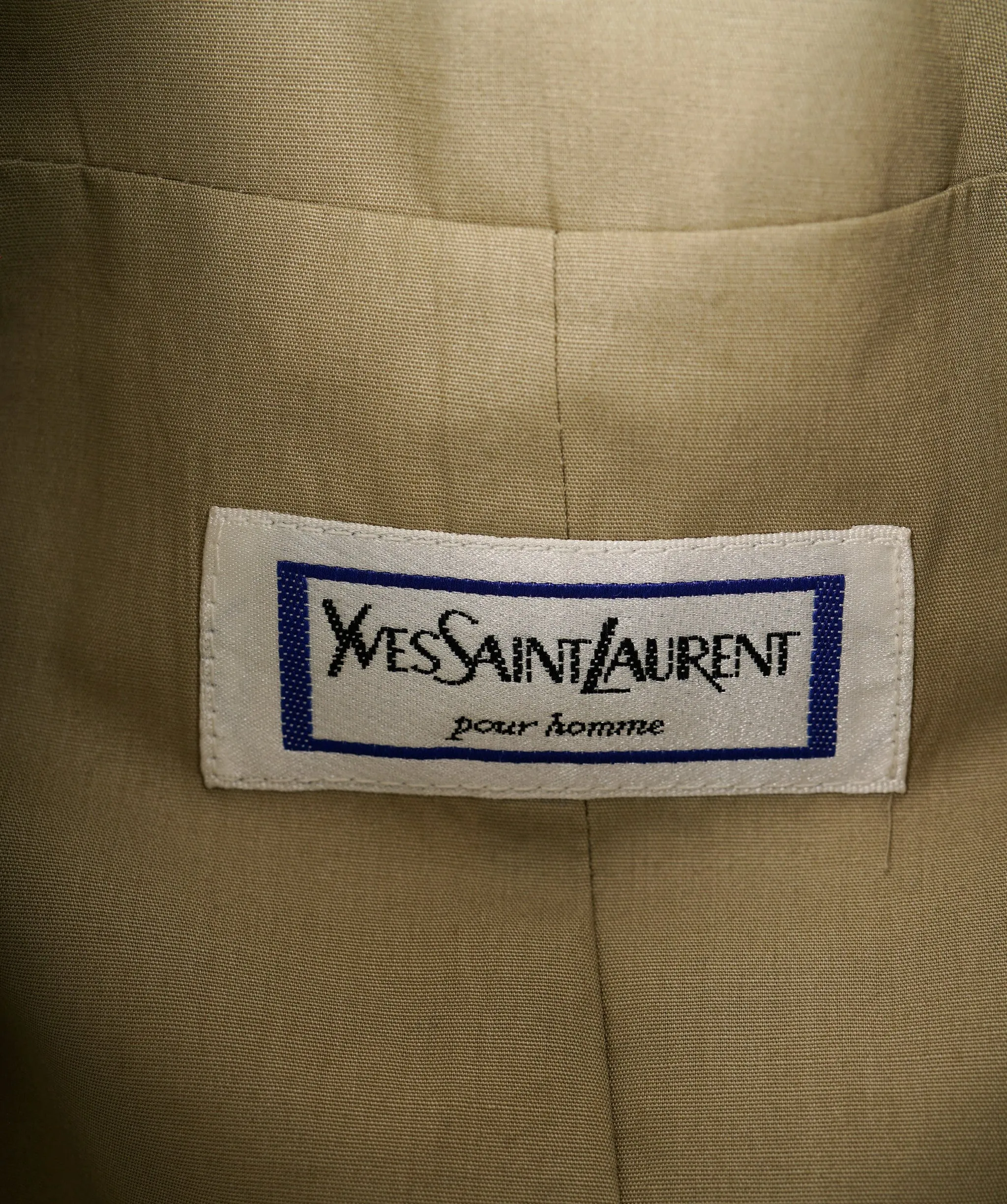 Unworn! Vintage Yves Saint Laurent Mens Trench Coat 40IT/50 YSL Fits XL 2XL ASL9769