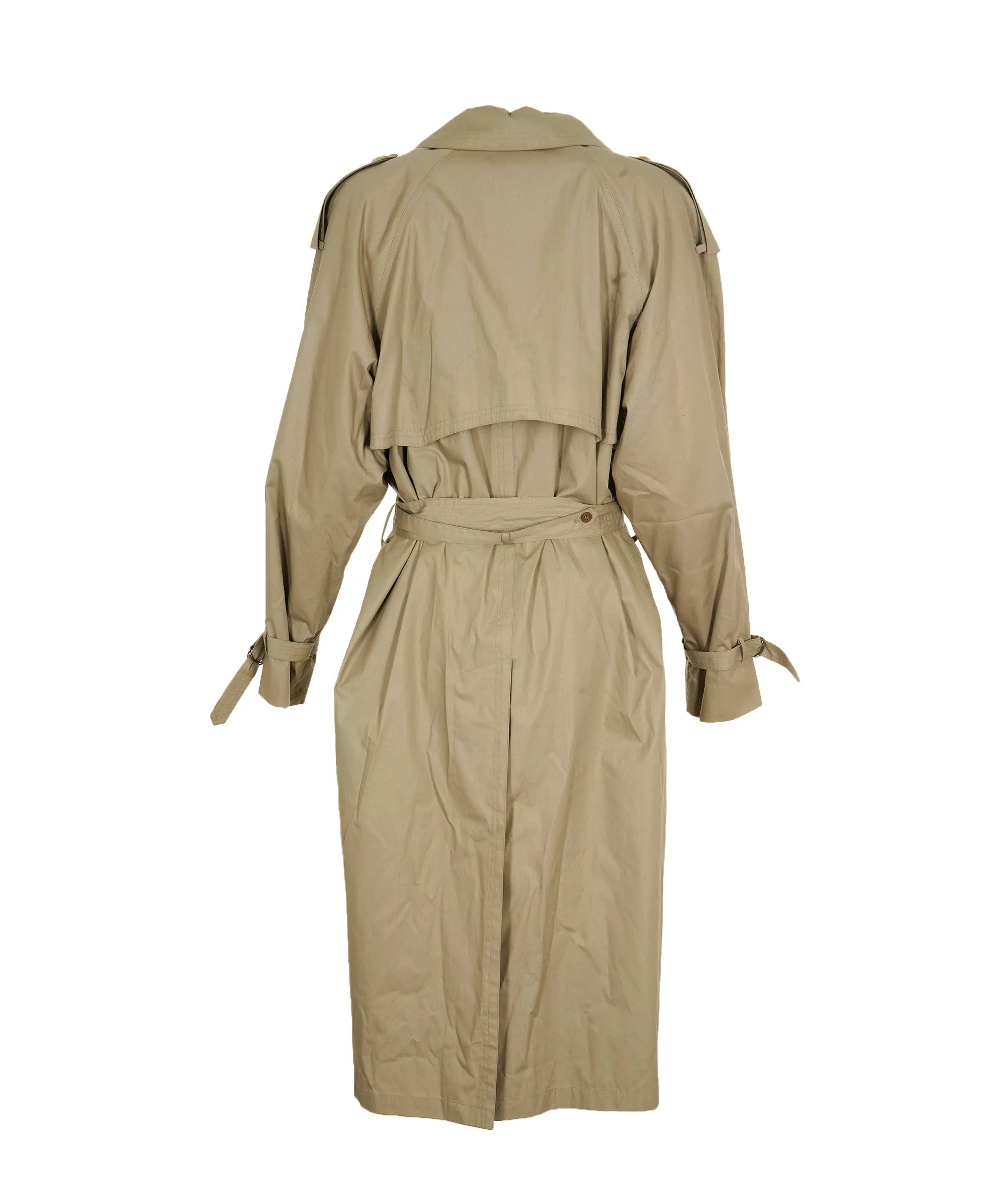 Unworn! Vintage Yves Saint Laurent Mens Trench Coat 40IT/50 YSL Fits XL 2XL ASL9769