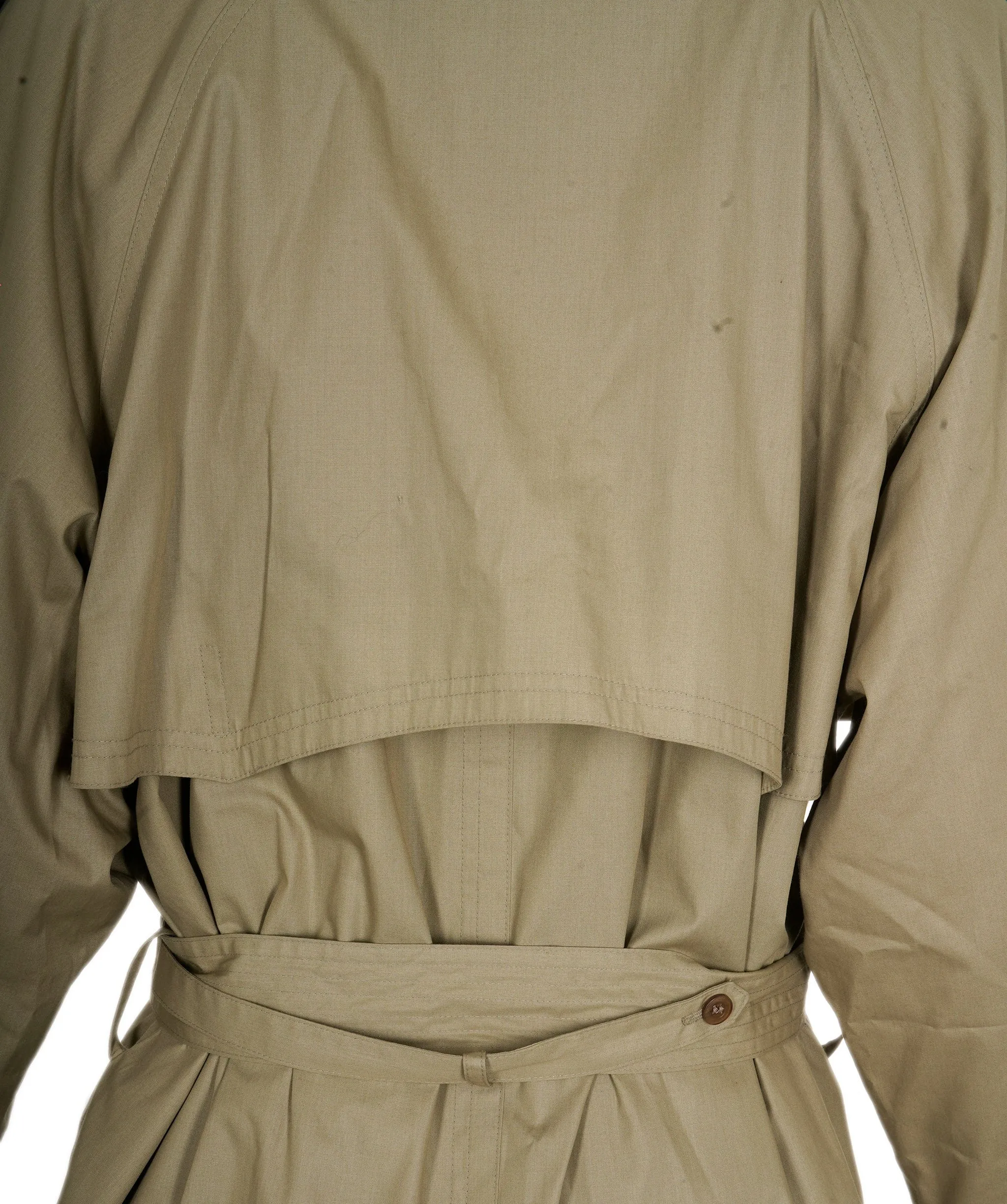 Unworn! Vintage Yves Saint Laurent Mens Trench Coat 40IT/50 YSL Fits XL 2XL ASL9769