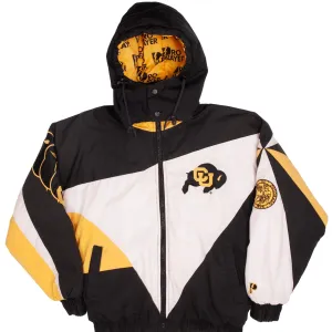 VINTAGE NCAA COLORADO GOLDEN BUFFALOES HEAVY PUFFER JACKET 1990S SIZE SMALL