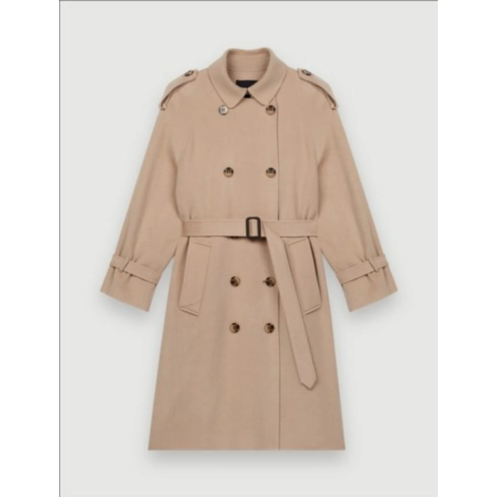 Women Double-Faced Trench Coat - Beige