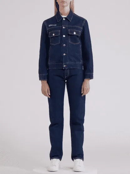 Womens Nettle Denim Jacket—rinse wash